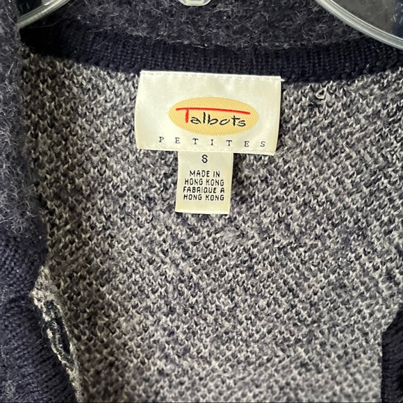 Talbots Wool Cardigan Coat, 100% Wool, Checkered Gingham - Picture 5 of 5